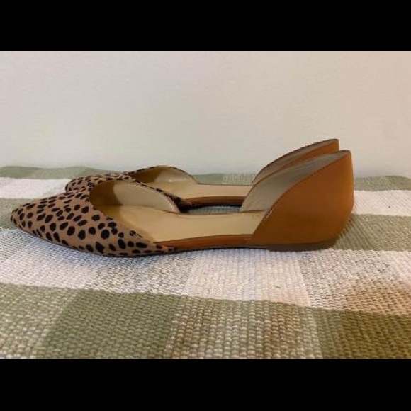 Nine West cheetah print pointed toe flats - Picture 2 of 5